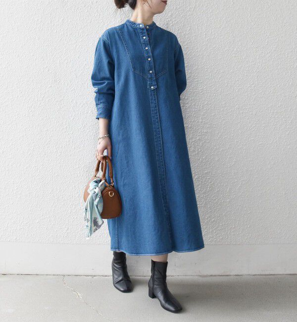 SHIPS any「SHIPS any:〈洗濯機可能〉デニム ブザム シャツ ワンピース［SHIPS any DENIM］」|ワンピース|