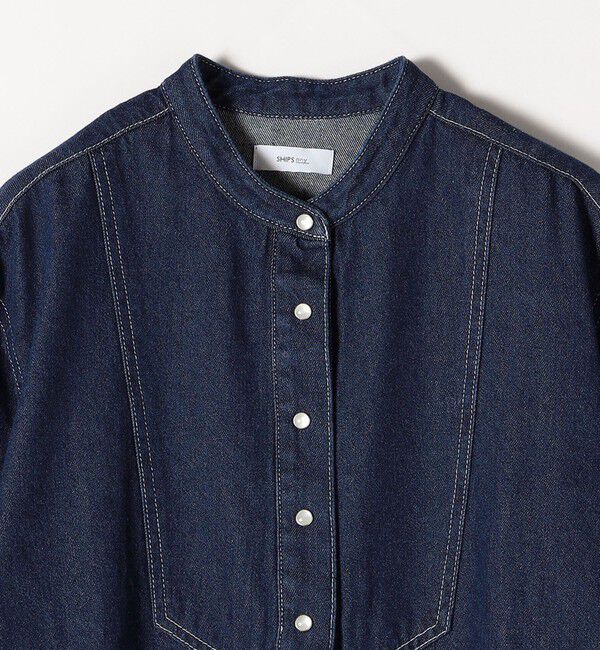 SHIPS any「SHIPS any:〈洗濯機可能〉デニム ブザム シャツ ワンピース［SHIPS any DENIM］」|ワンピース|