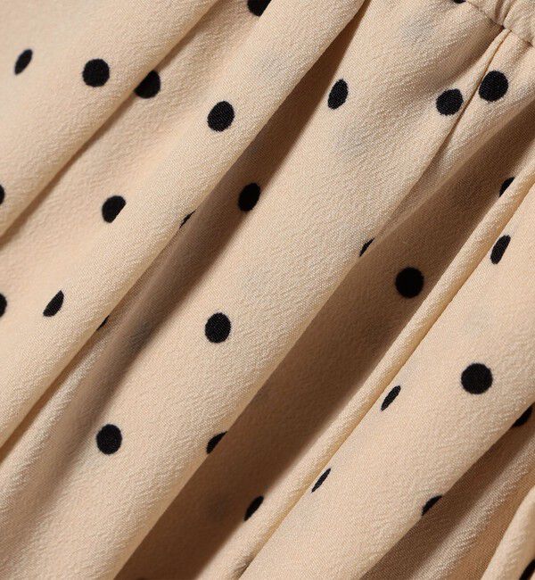 SHIPS for women「〈手洗い可能〉ドット / 花柄 バンドカラー サイド プリーツ ワンピース」|ワンピース|