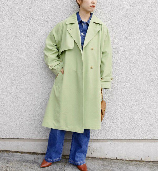 SHIPS any「SHIPS any: 〈洗濯機可能〉フレア ミディ トレンチ コート」|トレンチコート|