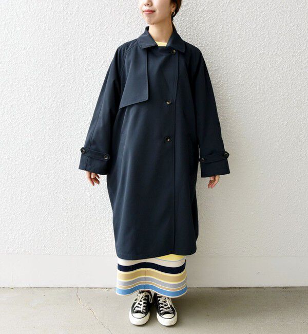 SHIPS any「SHIPS any: 〈洗濯機可能〉フレア ミディ トレンチ コート」|トレンチコート|