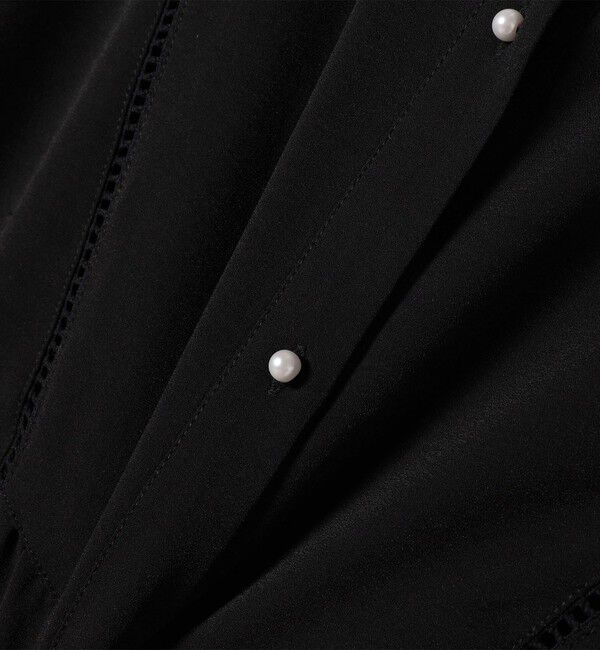 SHIPS for women「【WEB限定】〈手洗い可能〉ストレッチ ジョーゼット プリーツ ブラウス」|シャツ・ブラウス|