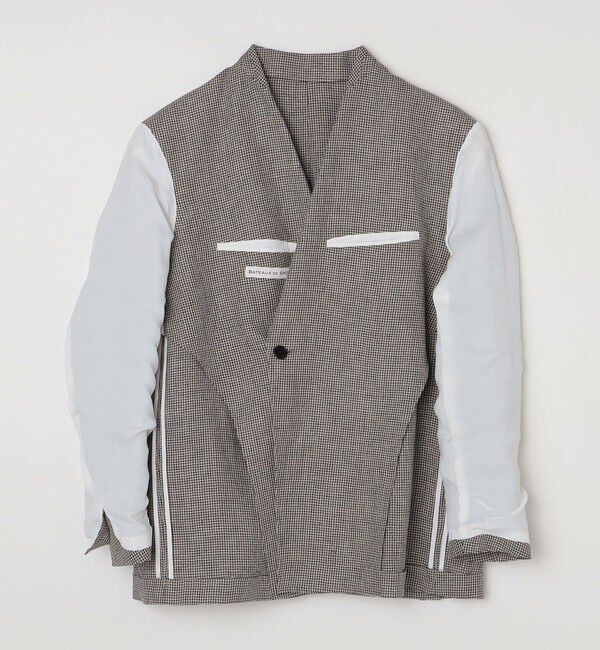 SHIPS「BATEAUX DE SHIPS: リネン ツイル ダブルブレスト ジャケット」|テーラードジャケット|