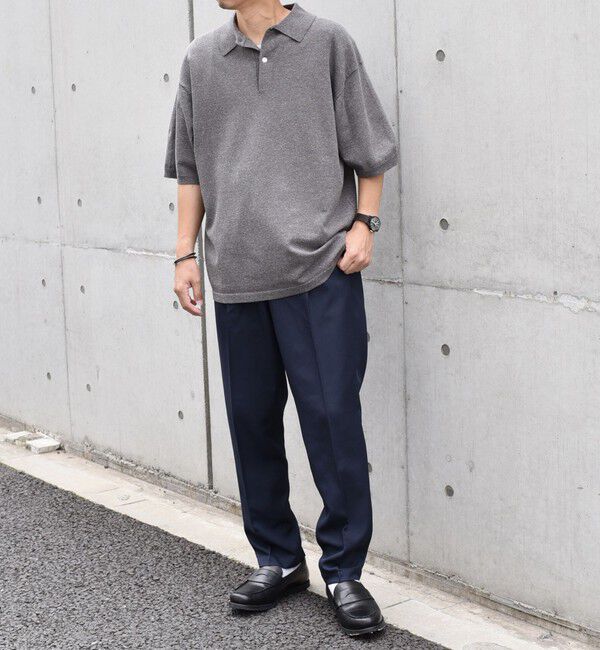 SHIPS any「SHIPS any:〈接触冷感〉ハイゲージ リネンミックス サマー ニット ポロシャツ 25SS◇」|ポロシャツ|