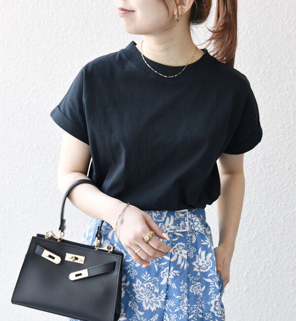 SHIPS any「SHIPS any:〈抗菌防臭/洗濯機可能〉USAコットン フレンチスリーブ TEE」|Tシャツ・カットソー|