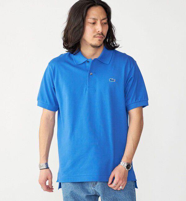SHIPS「【SHIPS別注】LACOSTE: NEW 70's ドロップテイル ポロシャツ」|Tシャツ・カットソー|ブルー