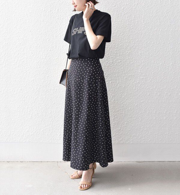 SHIPS for women「【WEB限定】 SHIPS ラウンド プリント ロゴ TEE」|Tシャツ・カットソー|