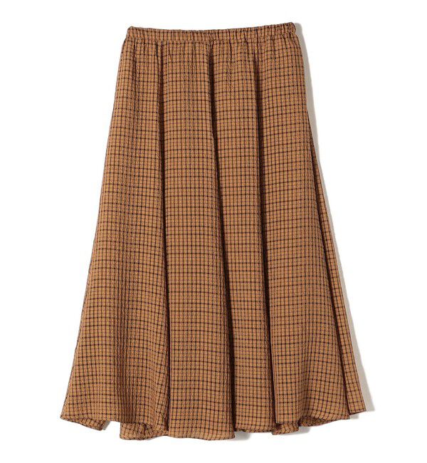 SHIPS for women「〈手洗い可能〉シアサッカー チェック ボリューム スカート◇」|スカート|