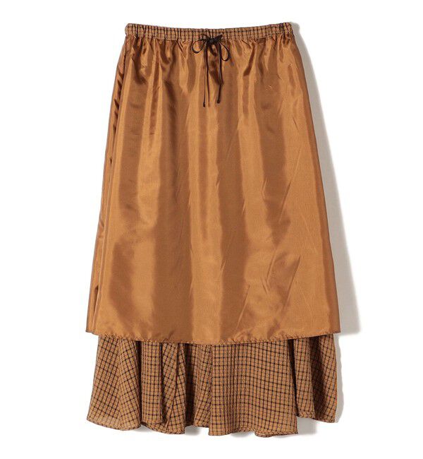 SHIPS for women「〈手洗い可能〉シアサッカー チェック ボリューム スカート◇」|スカート|