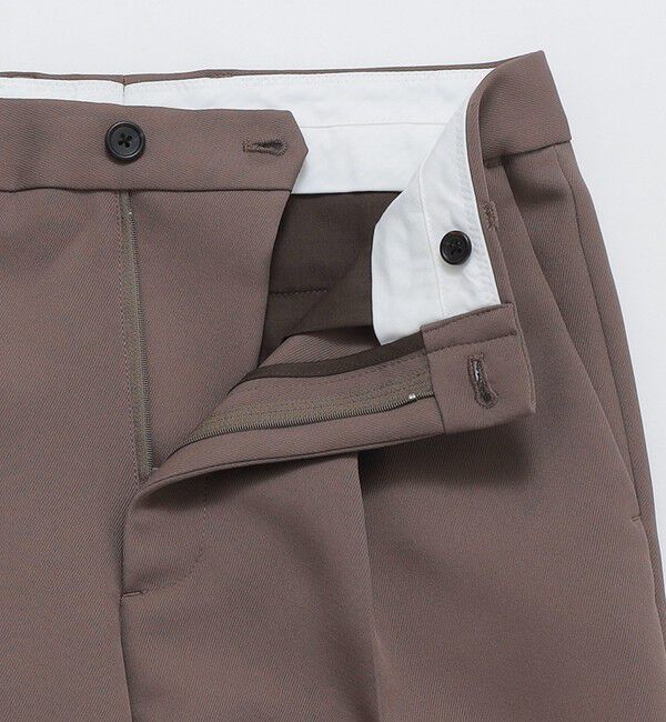 SHIPS「SHIPS: トリプルクロス ワンタック ワイド テーパード パンツ」|チノ|