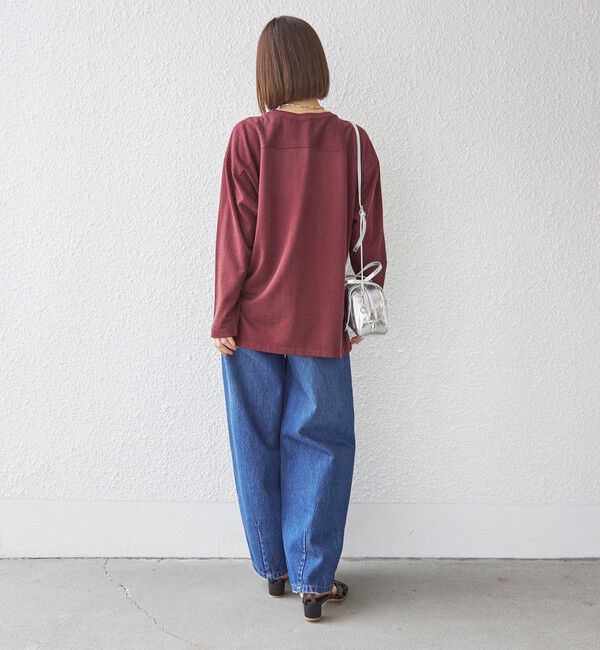 SHIPS for women「〈洗濯機可能〉Odub:フットボール TEE◇」|Tシャツ・カットソー|