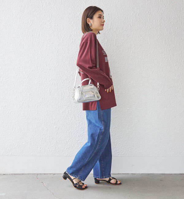 SHIPS for women「〈洗濯機可能〉Odub:フットボール TEE◇」|Tシャツ・カットソー|