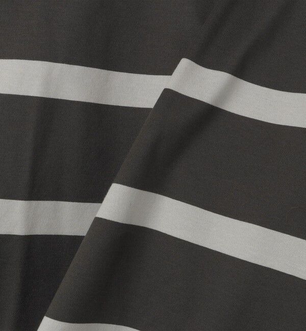 SHIPS「SHIPS: ワイドパネル ボーダー クルーネック Tシャツ (ロンT)」|Tシャツ・カットソー|