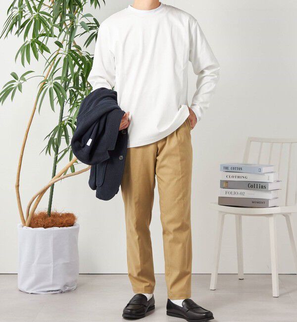 SHIPS any「SHIPS any: スムースコットン クルーネック Tシャツ (ロンT)◇」|Tシャツ・カットソー|