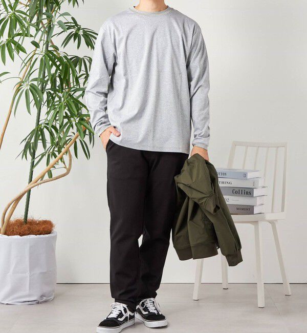 SHIPS any「SHIPS any: スムースコットン クルーネック Tシャツ (ロンT)◇」|Tシャツ・カットソー|