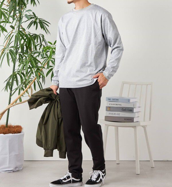 SHIPS any「SHIPS any: スムースコットン クルーネック Tシャツ (ロンT)◇」|Tシャツ・カットソー|