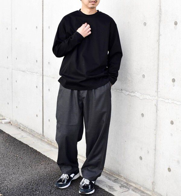 SHIPS any「SHIPS any: スムースコットン クルーネック Tシャツ (ロンT)◇」|Tシャツ・カットソー|