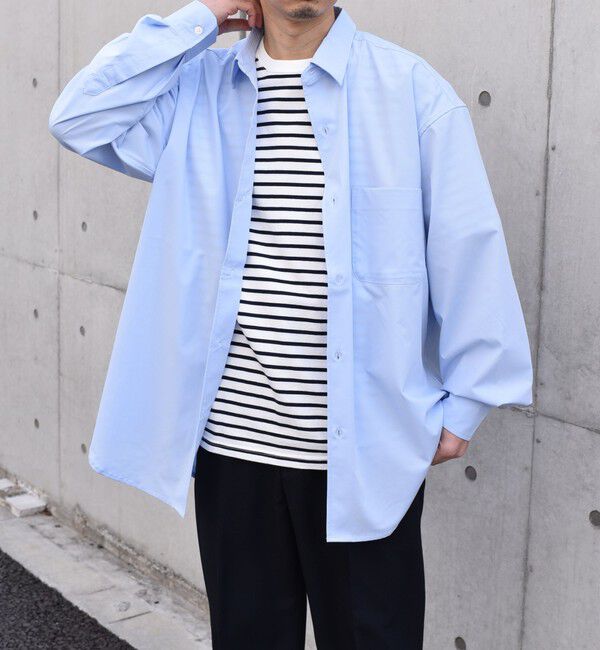 SHIPS any「SHIPS any: バンブー レーヨン バルーンスリーブ ドレープ オーバー シャツ ［BRIOS］◇」|シャツ・ブラウス|