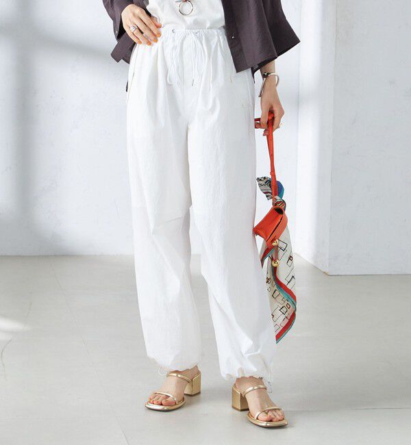 SHIPS for women「〈手洗い可能〉裾ドロスト ナイロン カーゴ パンツ ◇」|その他|