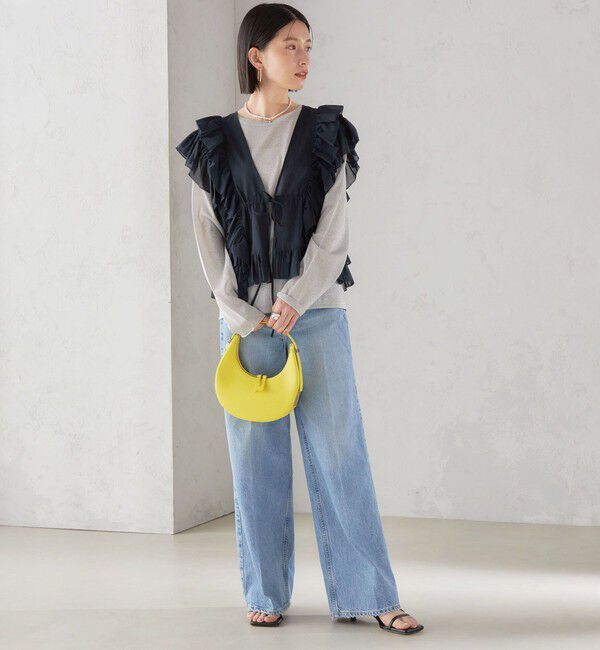 SHIPS for women「〈手洗い可能〉フリル ノースリーブ ブラウス ◇」|シャツ・ブラウス|