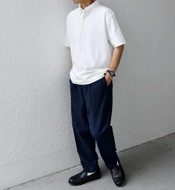 SHIPS any「SHIPS any:〈接触冷感/遮熱/UVカット機能等〉サマーファンクション 鹿の子 ボタンダウンポロシャツ◆」|ポロシャツ|