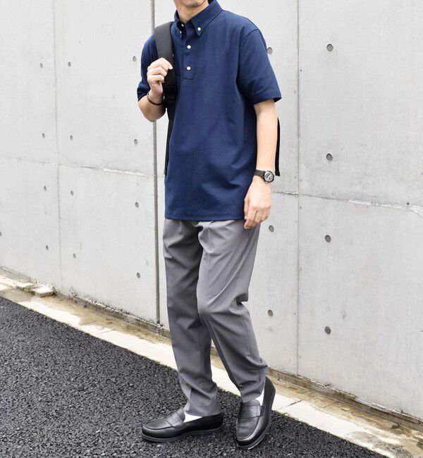 SHIPS any「SHIPS any:〈接触冷感/遮熱/UVカット機能等〉サマーファンクション 鹿の子 ボタンダウンポロシャツ◆」|ポロシャツ|