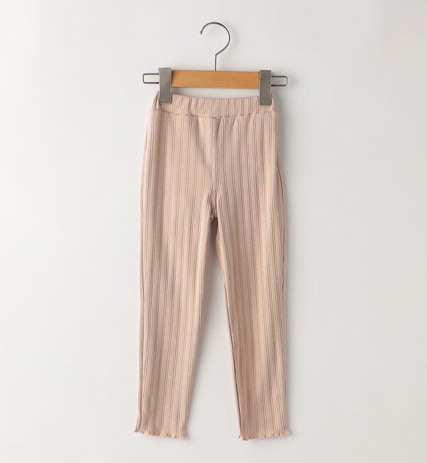 SHIPS KIDS「SHIPS KIDS:100～140cm /〈接触冷感/UVカット〉リブ レギンス」|レギンス・スパッツ|ピンク