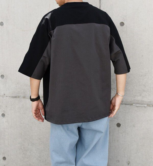 SHIPS any「SHIPS any: バックサイド / スリーブ プリーツ スケアスリーブ ワイド Tシャツ◇」|Tシャツ・カットソー|