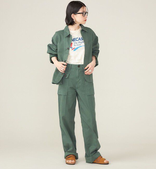 SHIPS for women「SHIPS NINE CASE:〈洗濯機可能〉ミリタリー パンツ ◇」|カーゴ|