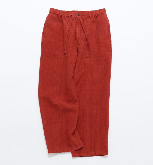 SHIPS「BATEAUX DE SHIPS: リネン ガーメントダイ ワイド イージーパンツ」|チノ|