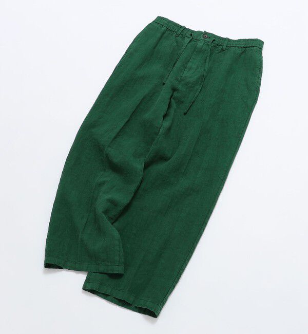 SHIPS「BATEAUX DE SHIPS: リネン ガーメントダイ ワイド イージーパンツ」|チノ|