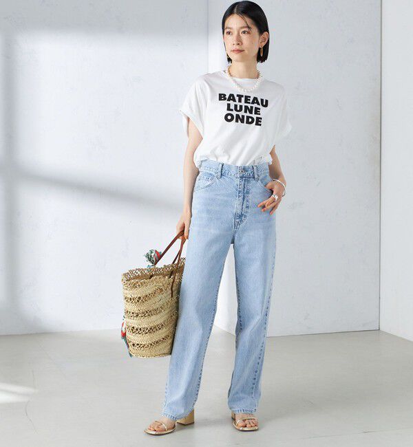 SHIPS for women「ローズペトール 半袖 プリント TEE」|Tシャツ・カットソー|