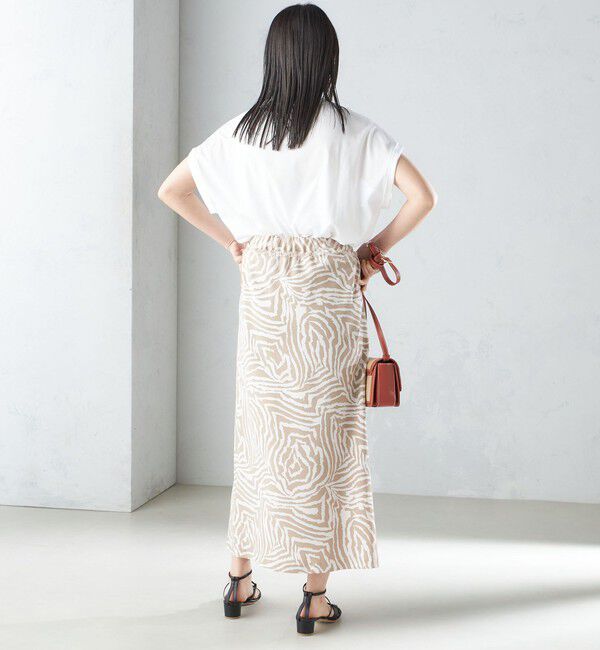 SHIPS for women「ローズペトール 半袖 プリント TEE」|Tシャツ・カットソー|