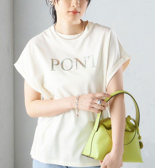 SHIPS for women「ローズペトール 半袖 プリント TEE」|Tシャツ・カットソー|オフホワイト