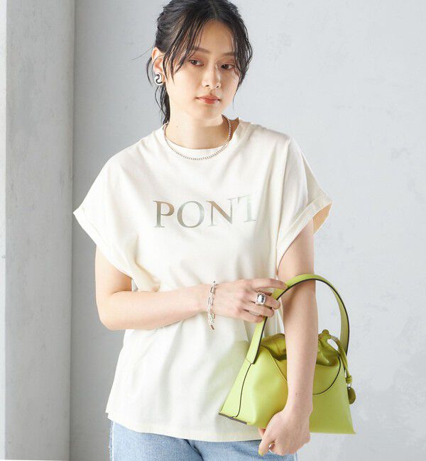 SHIPS for women「ローズペトール 半袖 プリント TEE」|Tシャツ・カットソー|