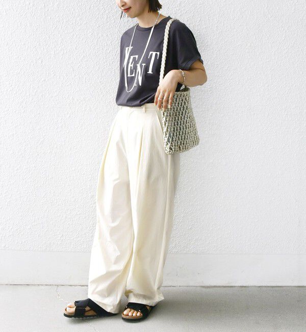 SHIPS for women「ローズペトール 半袖 プリント TEE」|Tシャツ・カットソー|