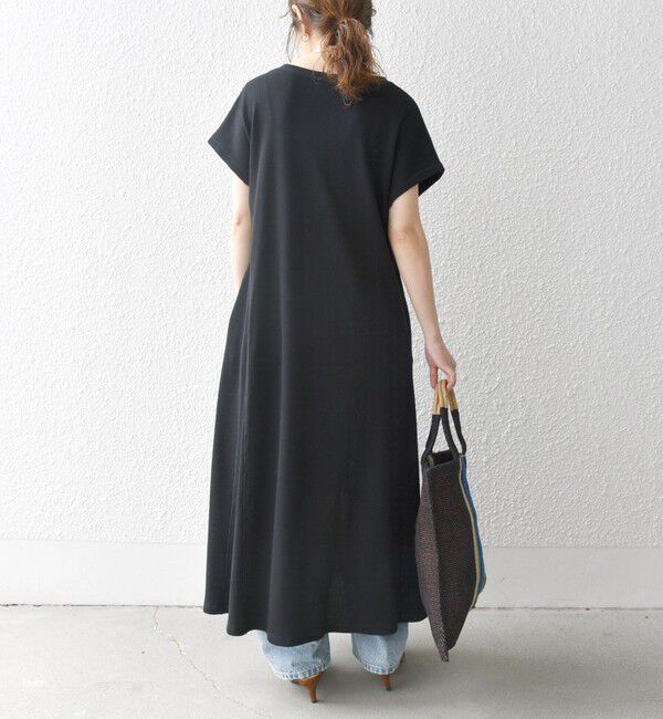 SHIPS any「SHIPS any:〈洗濯機可能〉ワッフル スキッパー Aライン ワンピース」|ワンピース|