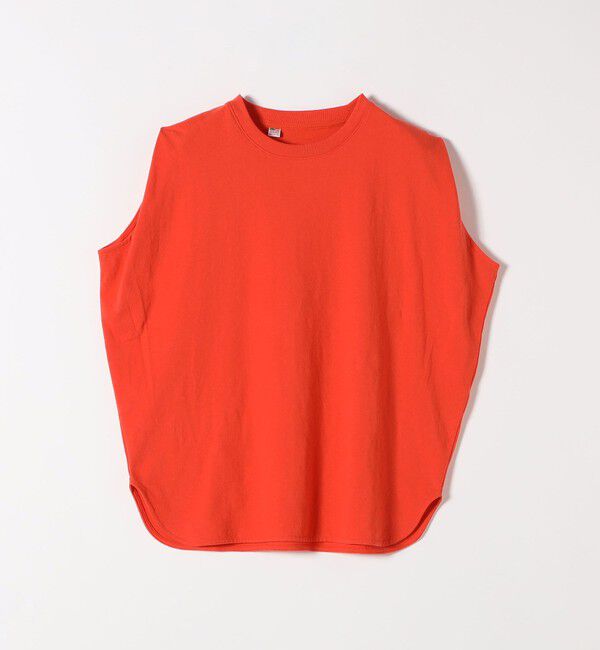 SHIPS any「《一部追加予約》SHIPS any:〈抗菌防臭/洗濯機可能〉USAコットン ラウンドヘム ノースリーブ TEE」|Tシャツ・カットソー|