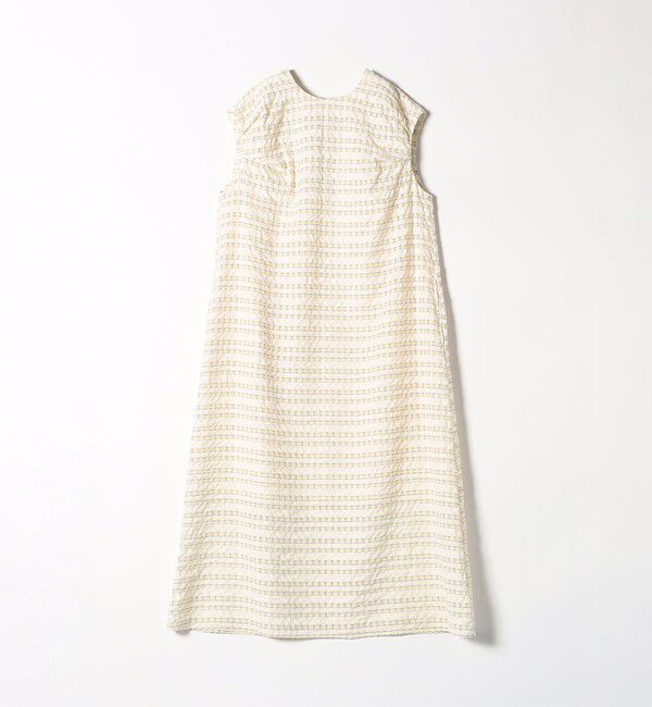 SHIPS any「SHIPS any:〈洗濯機可能〉シアー チェック パフショルダー ワンピース」|ワンピース|