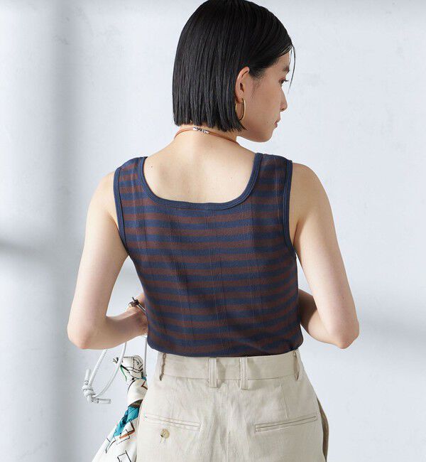 SHIPS for women「【SHIPS別注】miller:スクエアネック タンクトップ」|タンクトップ|