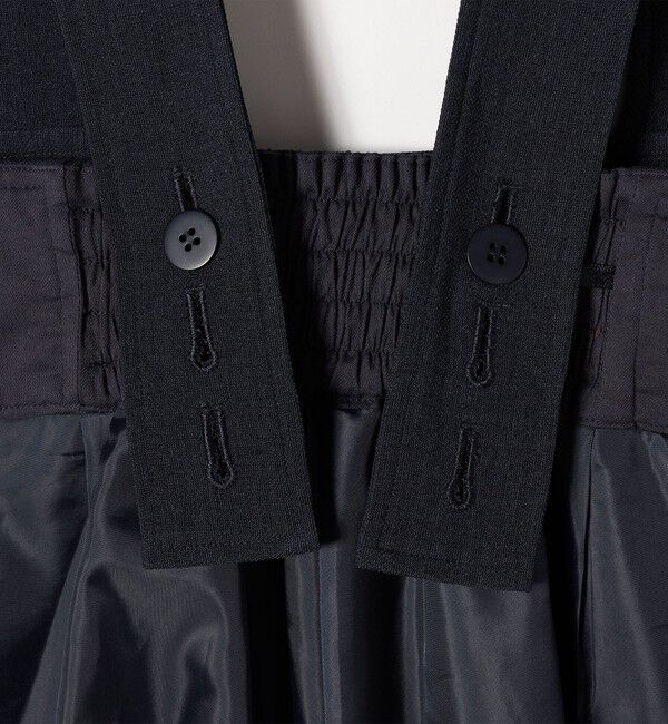 quaranciel「quaranciel:〈洗濯機可能〉ドビー ハイウエスト サロペット」|オールインワン|