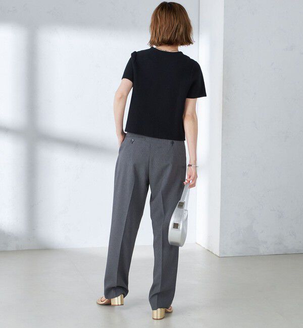 SHIPS for women「【WEB限定】〈手洗い可能〉ハイツイスト コットン ビジュー カノコ ニット」|プルオーバー|