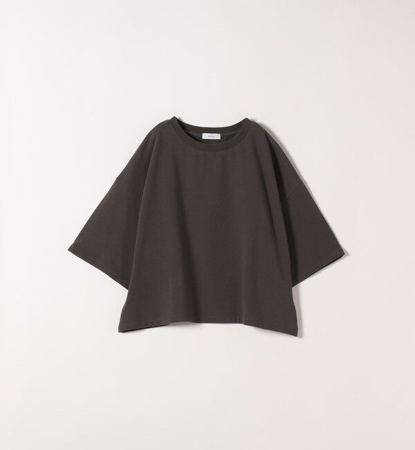 SHIPS any「《一部追加予約》【WEB限定】SHIPS any:〈洗濯機可能〉インレイ ハーフスリーブ ショートTEE」|Tシャツ・カットソー|