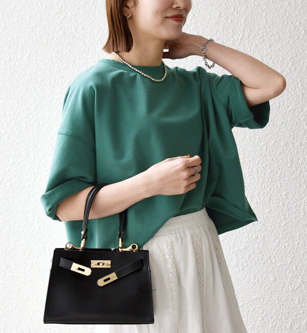 SHIPS any「《一部追加予約》【WEB限定】SHIPS any:〈洗濯機可能〉インレイ ハーフスリーブ ショートTEE」|Tシャツ・カットソー|