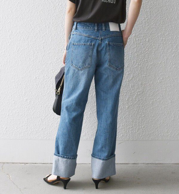 SHIPS any「SHIPS any: ワイド ロールアップ デニム パンツ［SHIPS any DENIM］」|デニム|