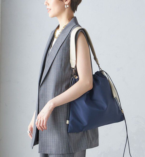 SHIPS for women「MILOS:2WAY ナイロン ショルダーバッグ」|ショルダー・メッセンジャー|ネイビー