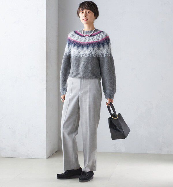 SHIPS for women「〈手洗い可能〉ストレート センタープレス トラウザーズ」|その他|