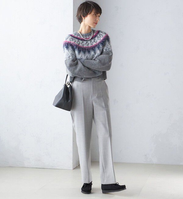 SHIPS for women「〈手洗い可能〉ストレート センタープレス トラウザーズ」|その他|