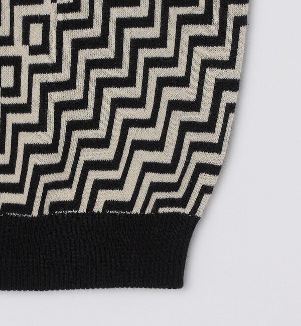 SHIPS「City Ambient Products:〈手洗い可能〉ジオメトリック ジャカード ニット ベスト」|ベスト・ジレ|