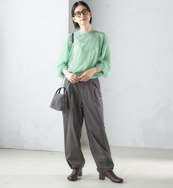 SHIPS for women「〈手洗い可能〉裾 ドロスト カーゴ パンツ 3」|カーゴ|